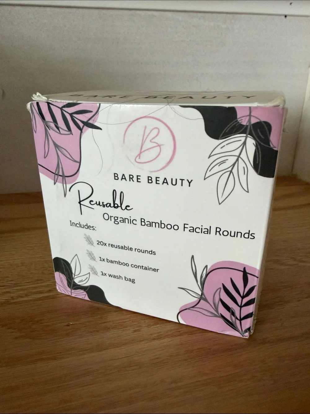Reusable Bamboo Makeup Remover Pad Set with Storage Jar - Natural
